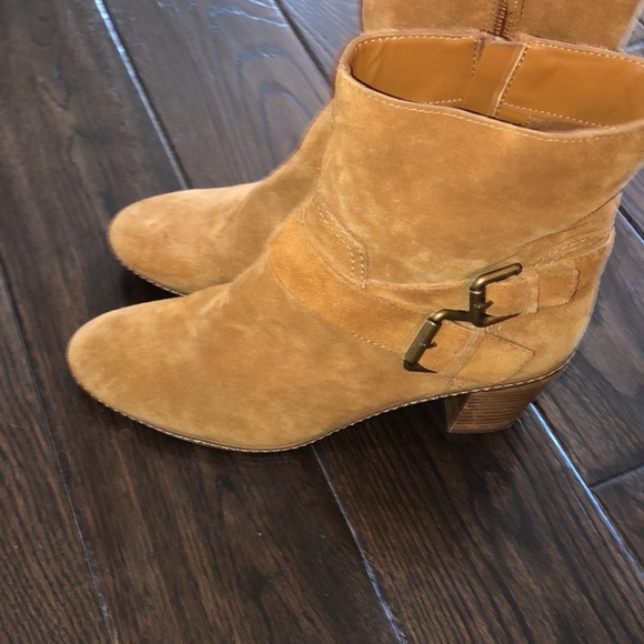 Anne Klein tan leather boots size 9 - Picture 7 of 9